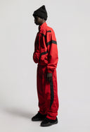 Red Nylon Track Jacket